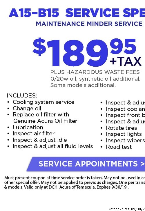 Acura Services Coupon codes Savings inside of Temecula Oil Alterations graphic regarding Printable Coupons Acura Service referred to as Acura Assistance Discount coupons Price savings inside of Temecula Oil Adjustments